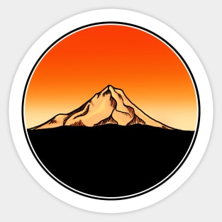 Mt. Hood Sunset Sticker